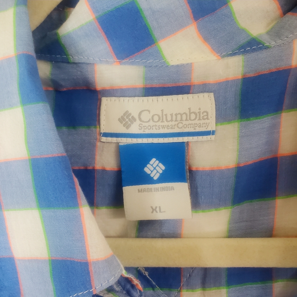 Columbia Blue and White Checkered Shirt - Picture 4 of 5